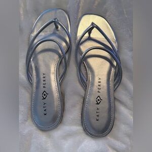 Katy Perry Collections Metallic Silver Sandals